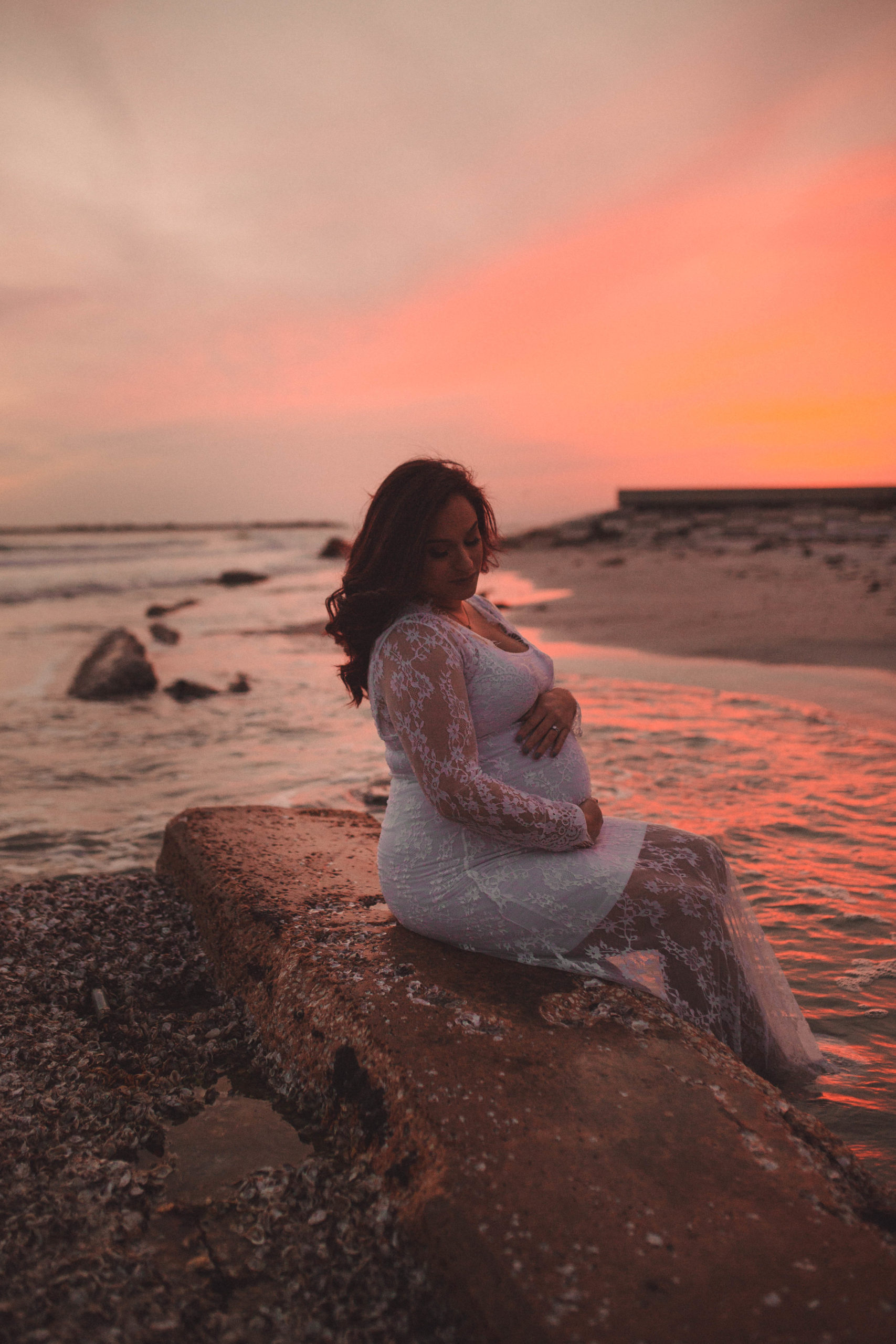 beach maternity session, tampa bay are photography 
