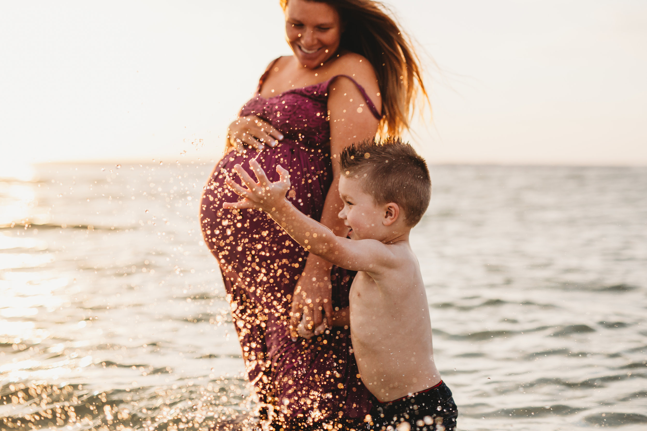 maternity pictures in the water, Tampa bay fl 