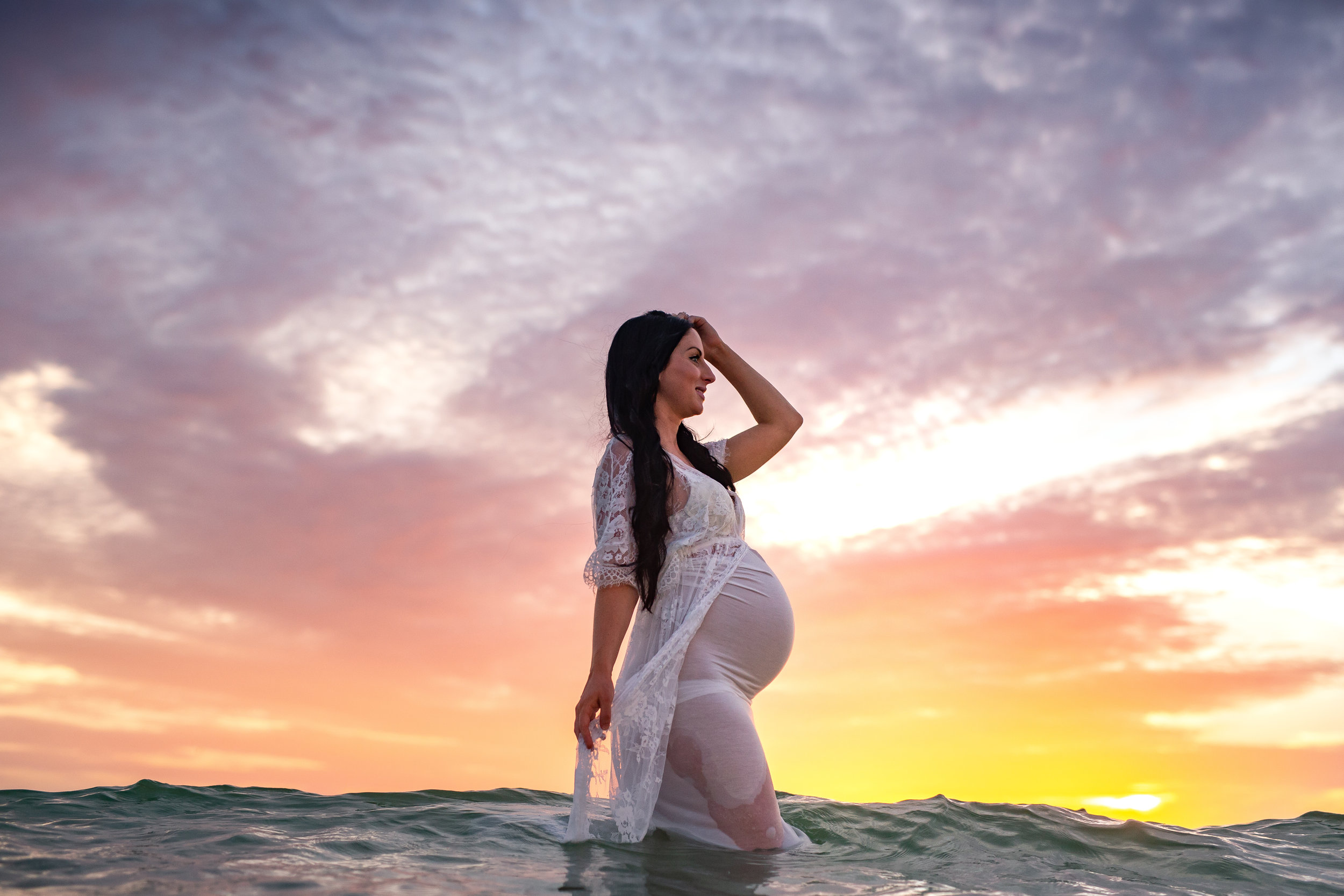 beach maternity portraits, beach photographer in tampa fl