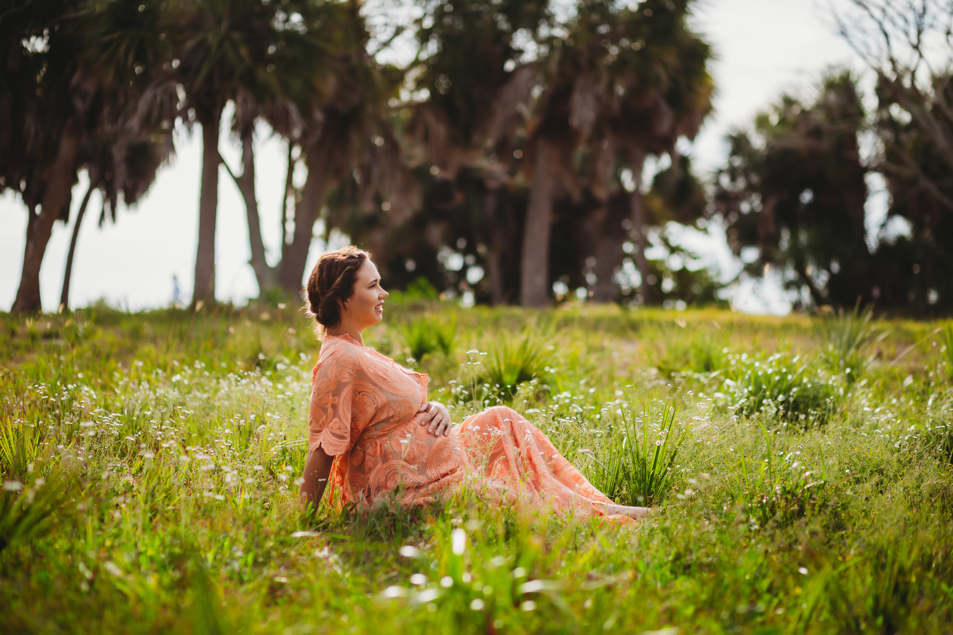 natural light maternity photo shoot, outdoor maternity photographer pinellas county