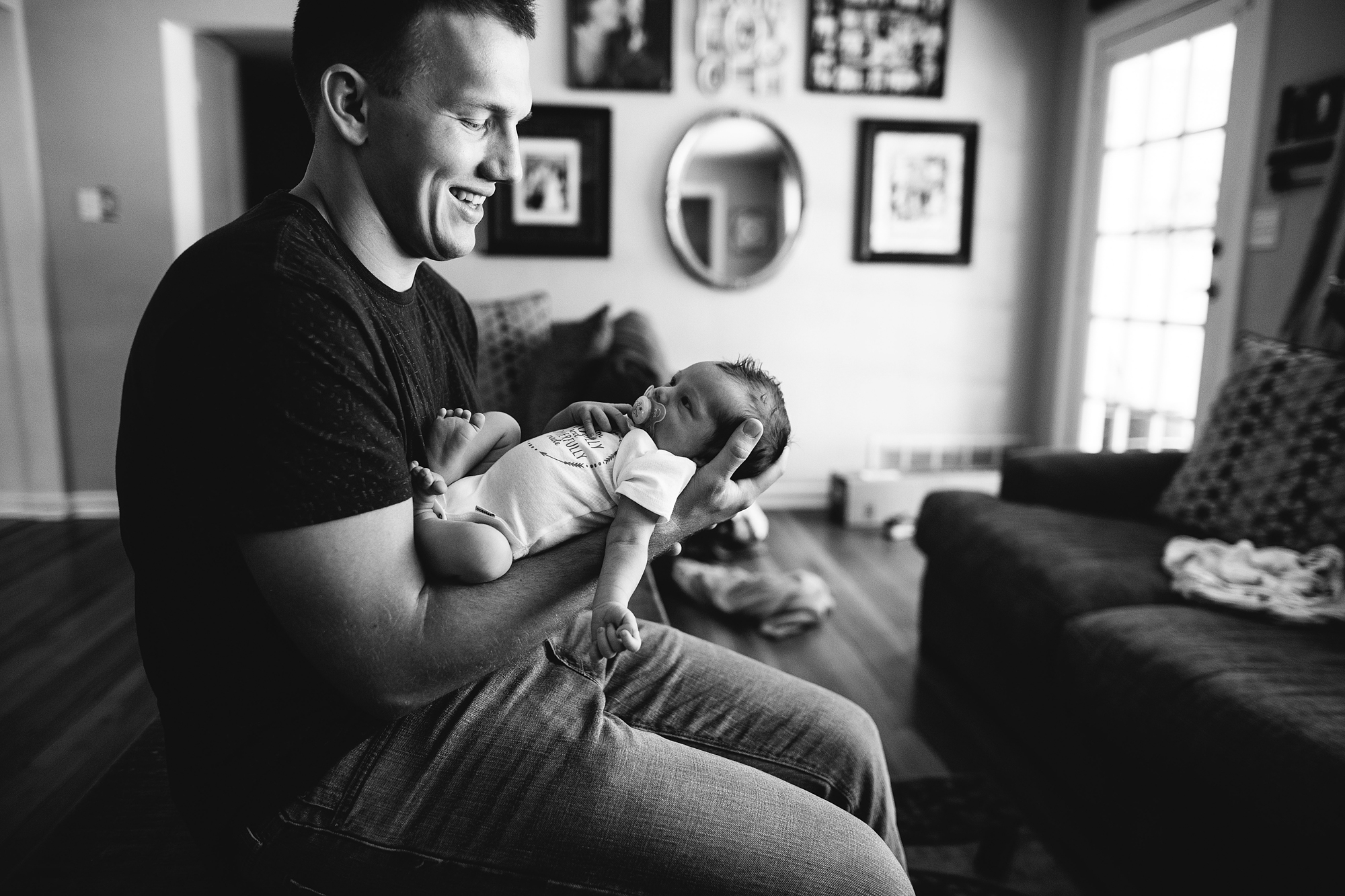 father and son newborn pictures, tampa bay baby photographer