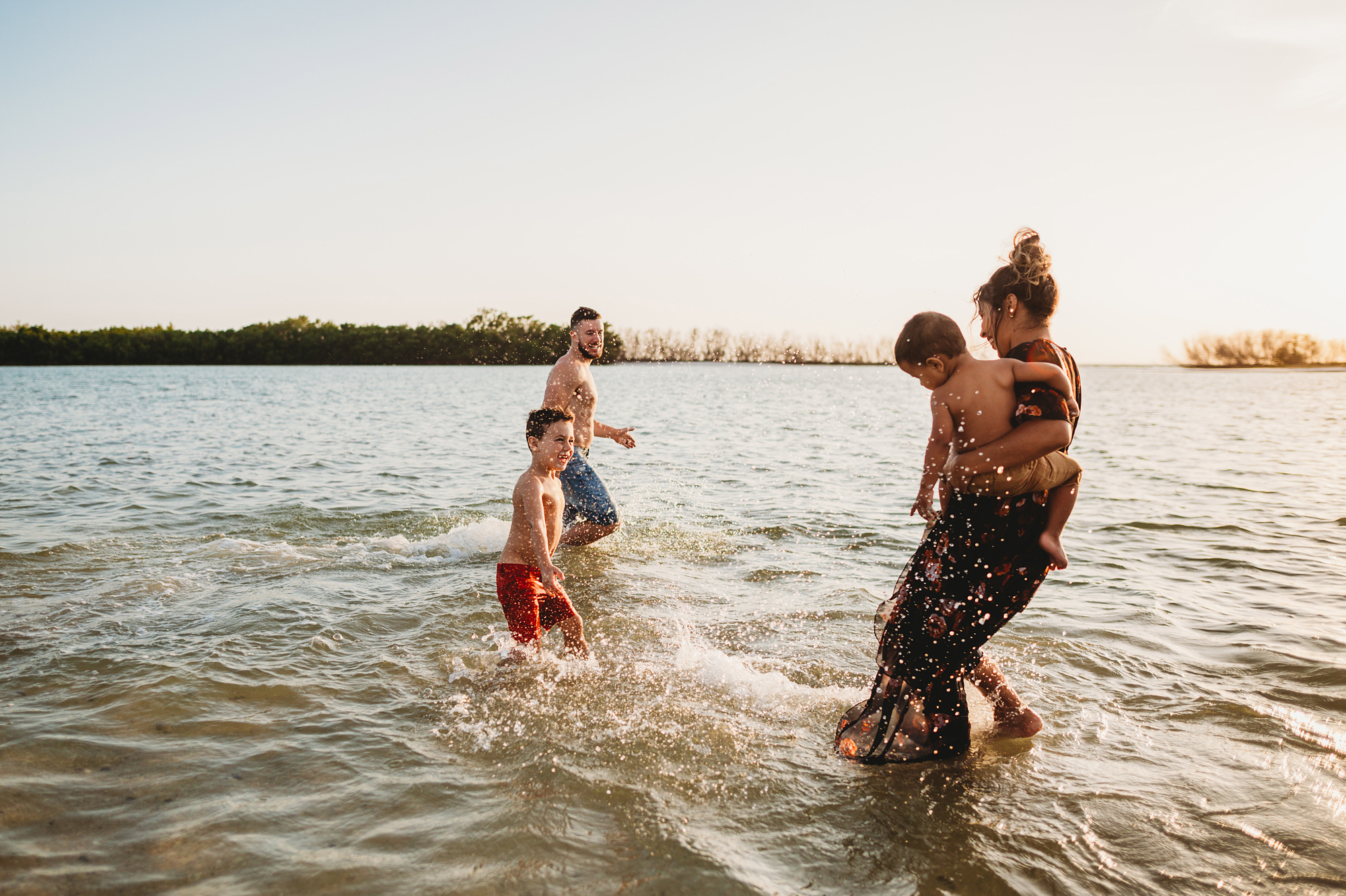fun family beach photos, clearwater and st pete photographer 