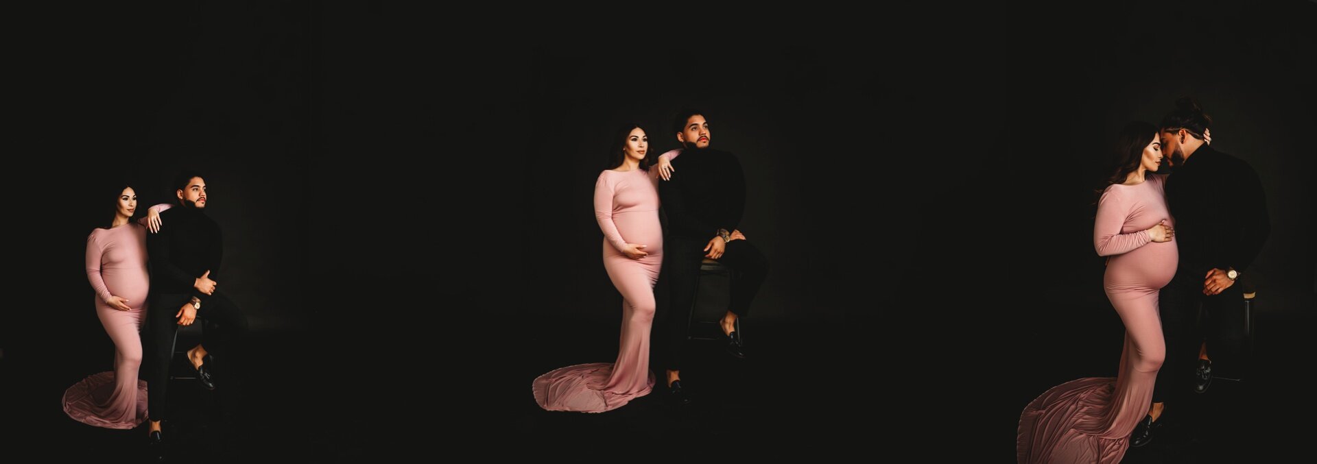studio couples maternity photo shoot, st pete fl