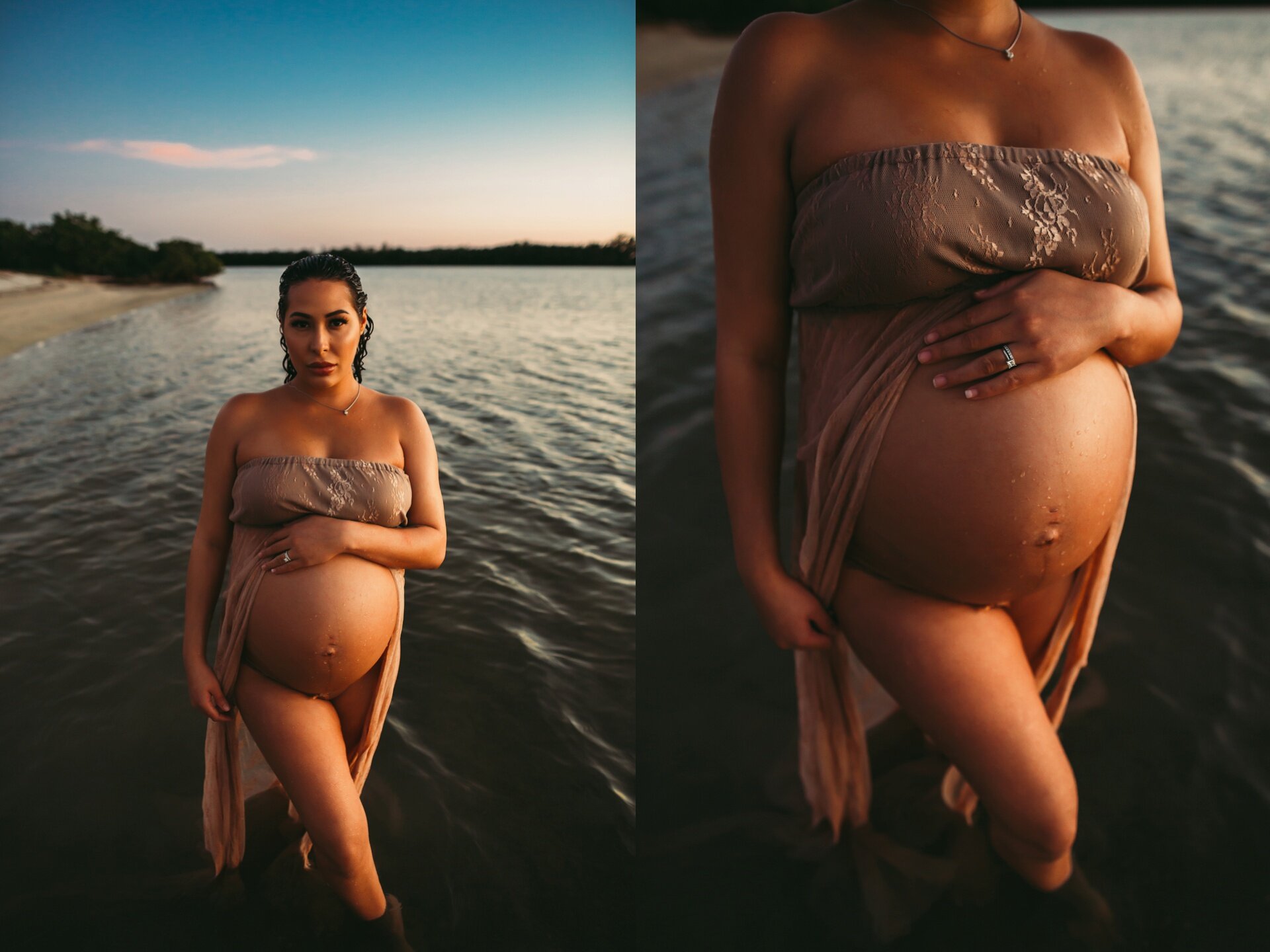 moody beach pregnancy photos, st pete lifestyle photographer 