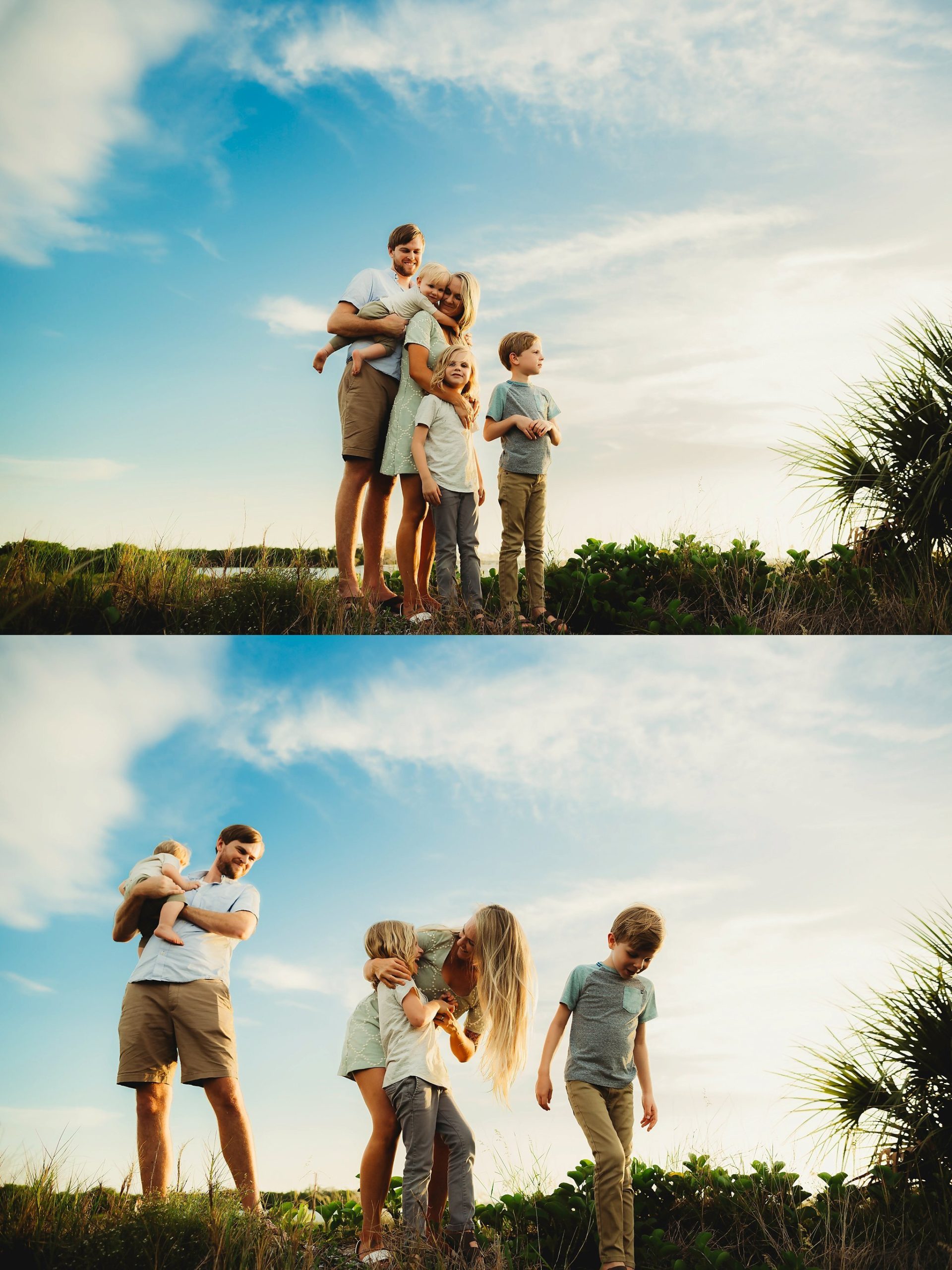 beach family photoshoot, Safety Harbor Florida photography