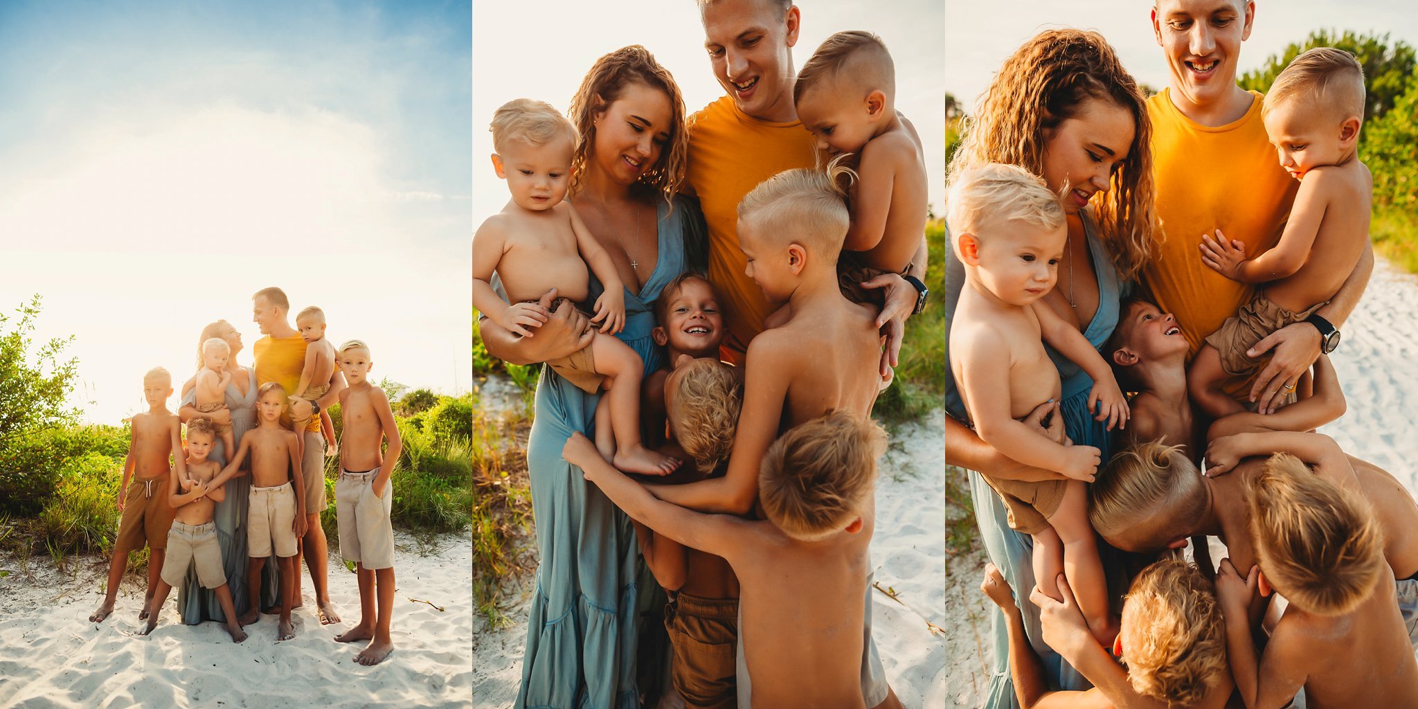 beach family photos, st pete fl portraits