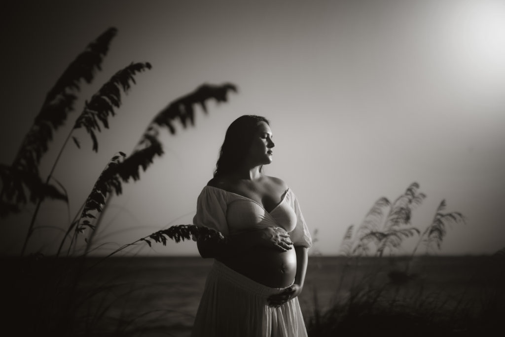 high end maternity portraits, Tampa Bay pregnancy photographer