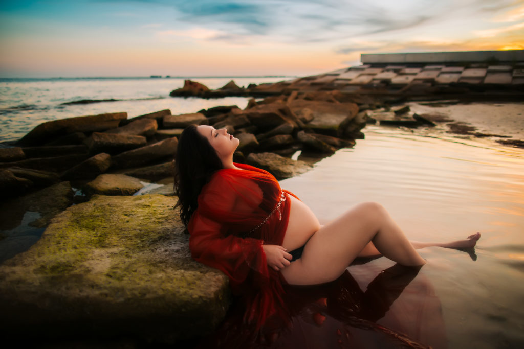 sexy empowering pregnancy portrait photographer, Tampa Bay Fl