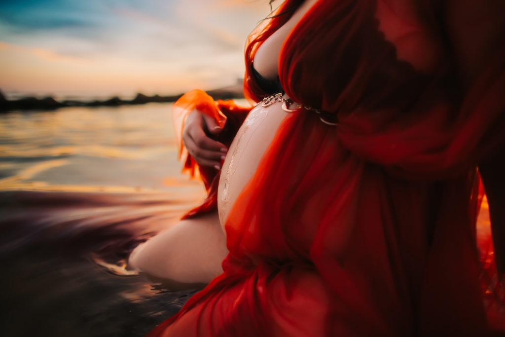 in the water maternity session, st Pete fl 